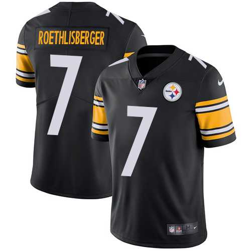 Nike Pittsburgh Steelers #7 Ben Roethlisberger Black Team Color NFL Vapor Untouchable Limited Jersey,We sell and wholesale Nike Pittsburgh Steelers #7 Ben Roethlisberger Black Team Color NFL Vapor Untouchable Limited Jersey on line form chian!